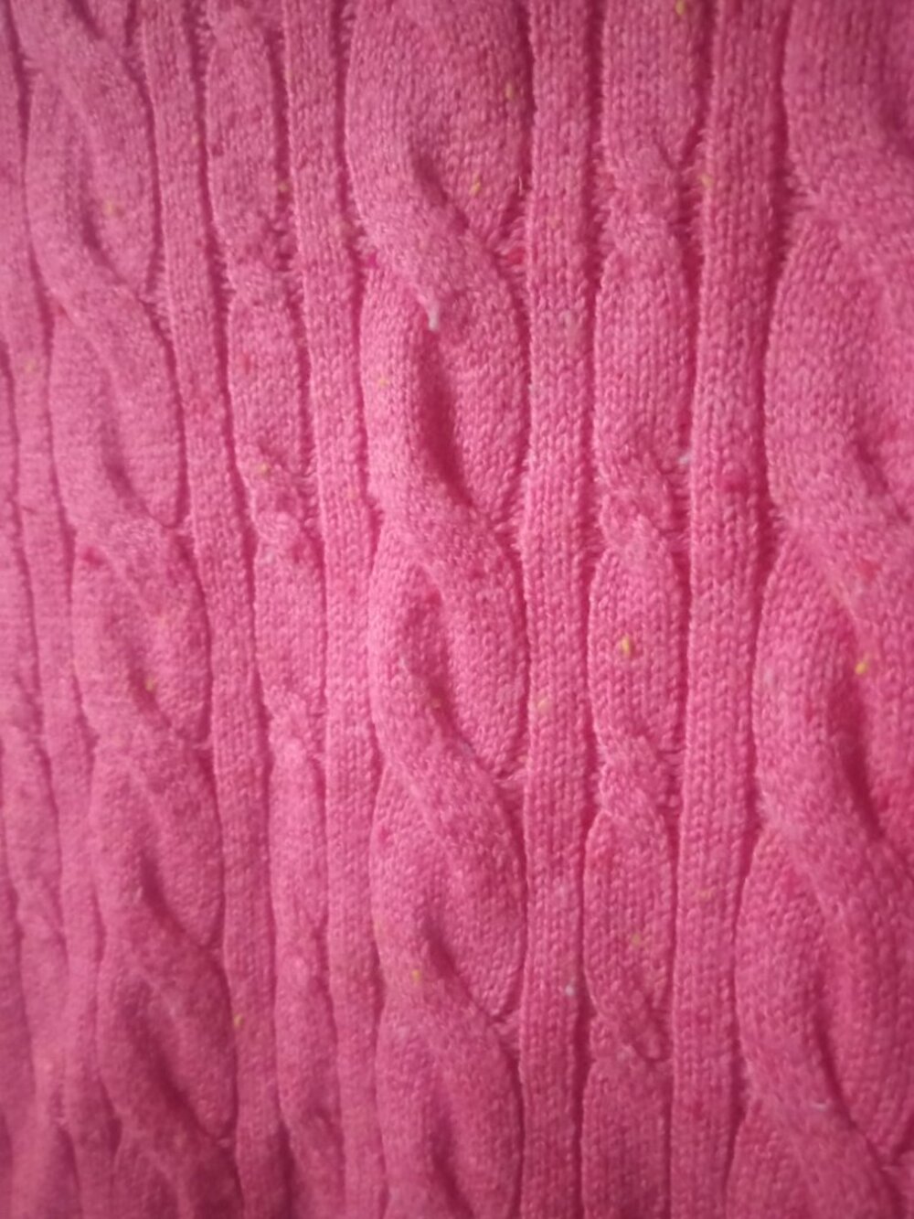 Talbot's pink cable knit sweater